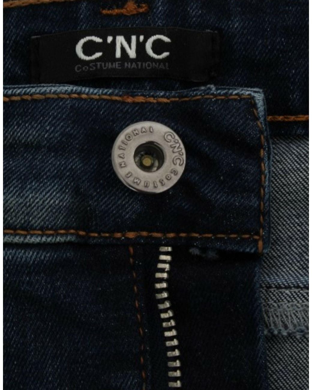 CoSTUME NATIONAL Blue Straight Leg Jeans