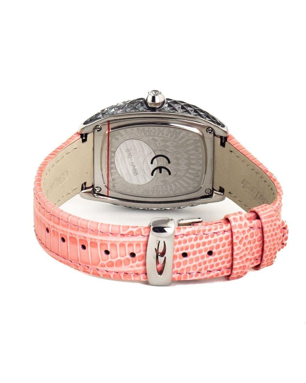 Chronotech Pink Multicolor Leather Watch
