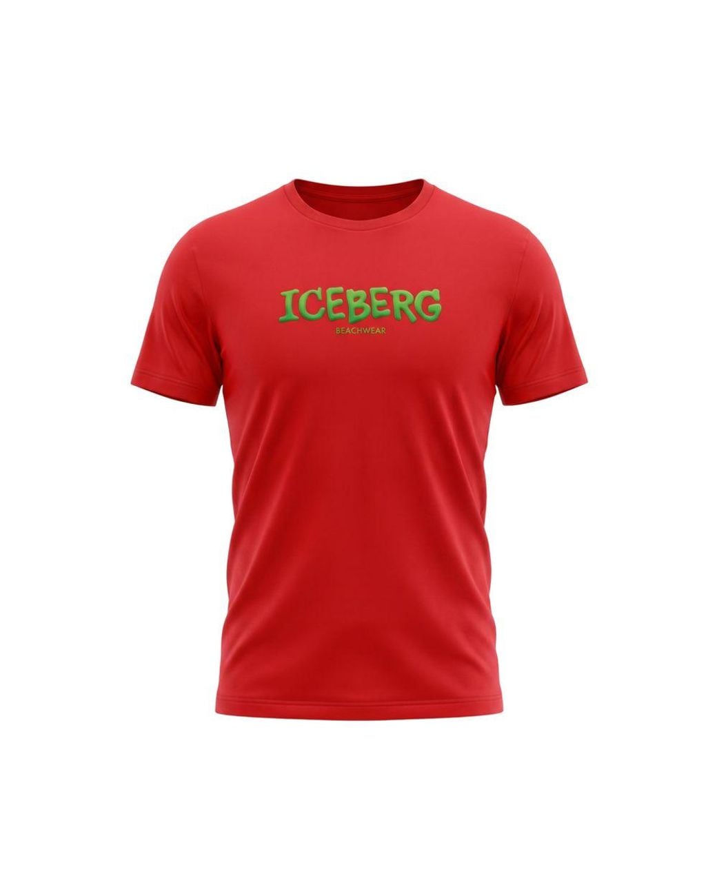 Iceberg Red Cotton T-Shirt for men