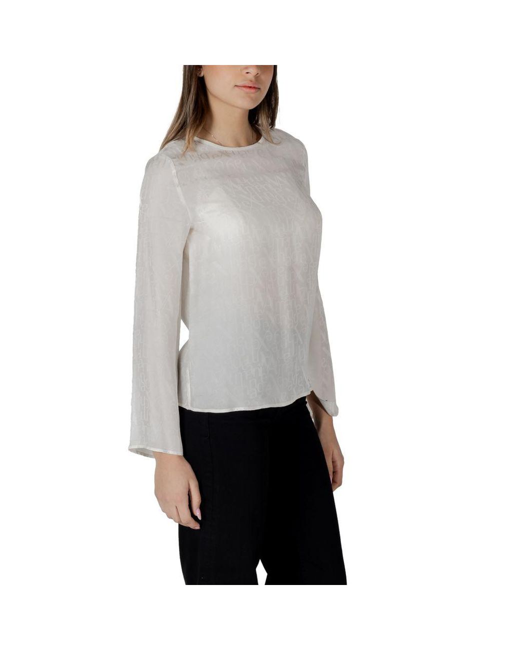 ARMANI EXCHANGE Gray Viscose Blouse