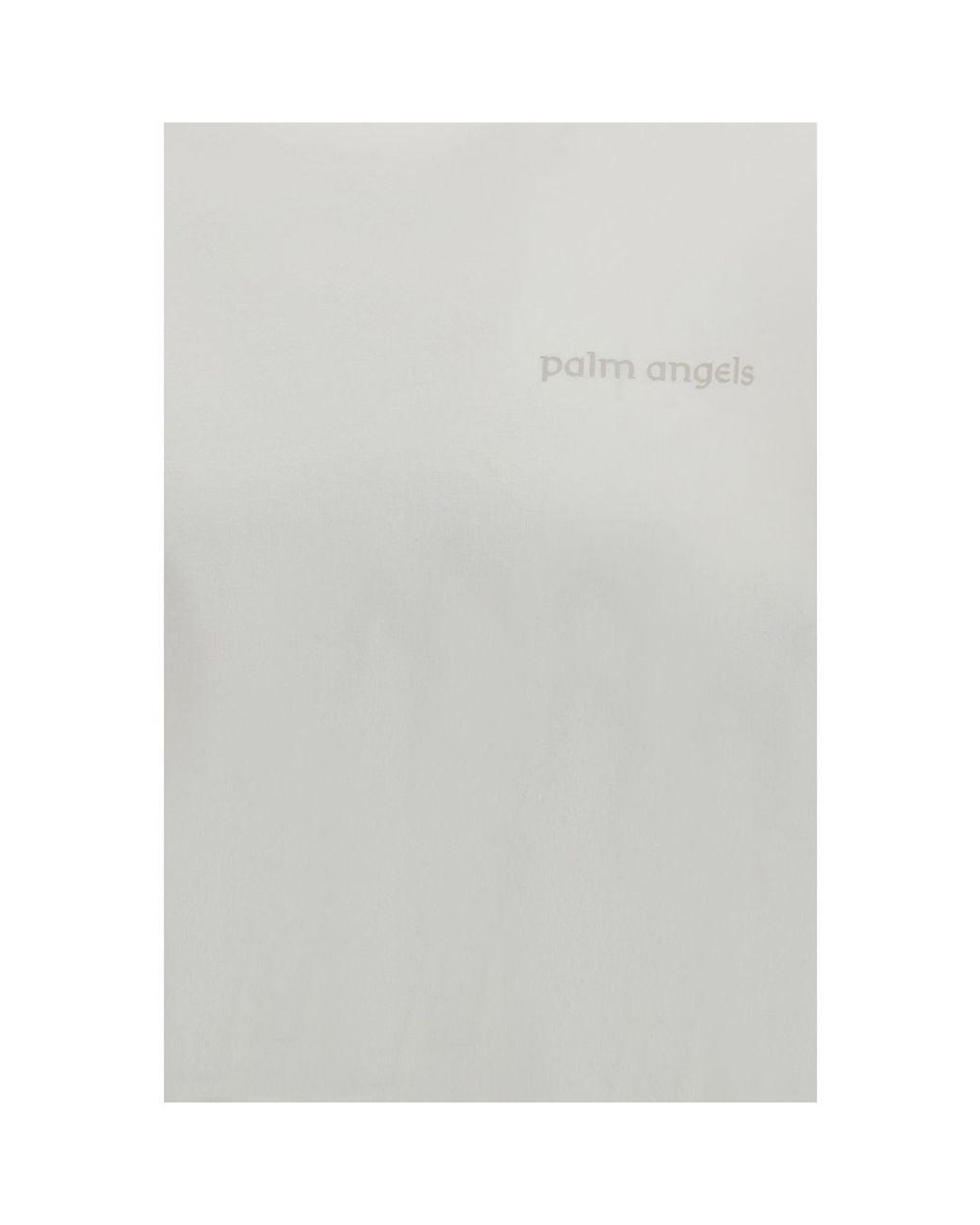 Palm Angels Gray White Cotton T for men