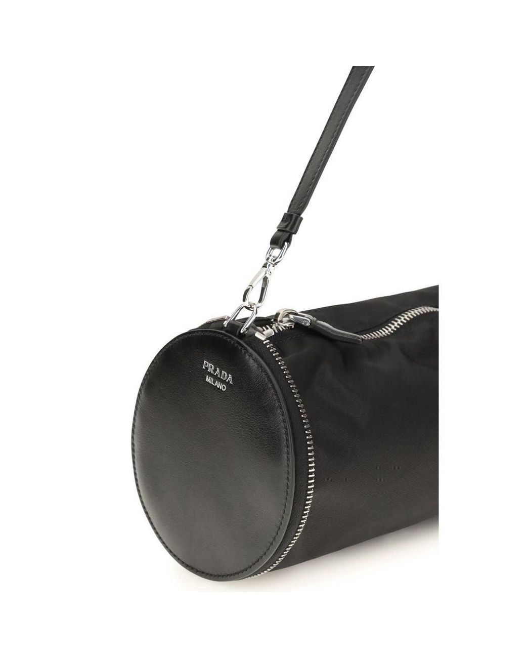 Prada Black Nylon Keychain