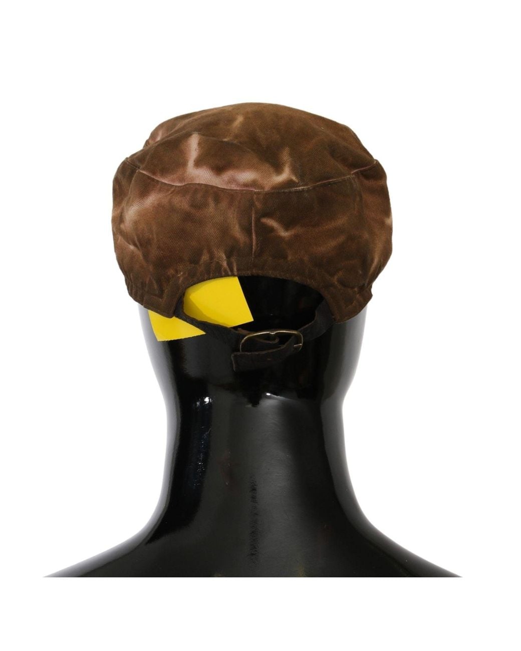 CoSTUME NATIONAL Brown Newsboy Beret Cabbie Fedora Hat for men