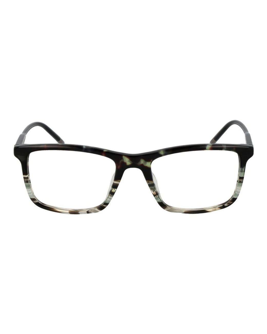 Lozza Black Multicolor Cellulose Acetate Glasses (frames) for men