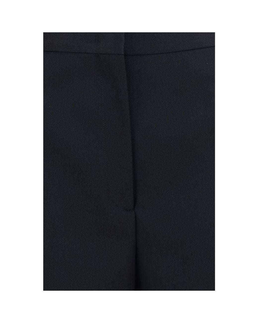 Fendi Blue Black Cotton Casual Pants