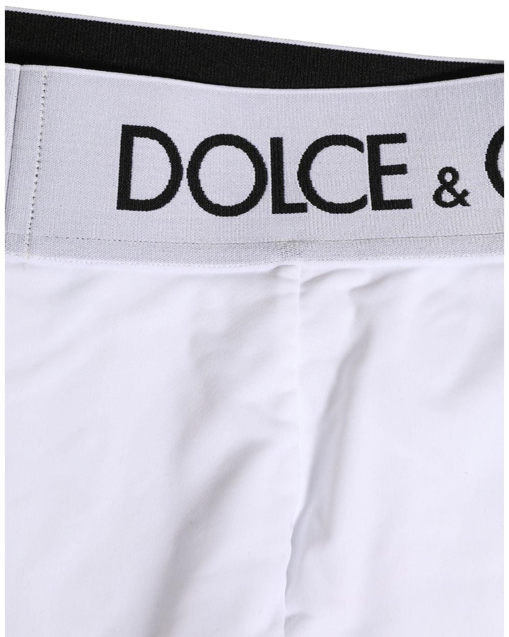 Dolce & Gabbana Blue White Logo Waistband Coulotte Panty Underwear
