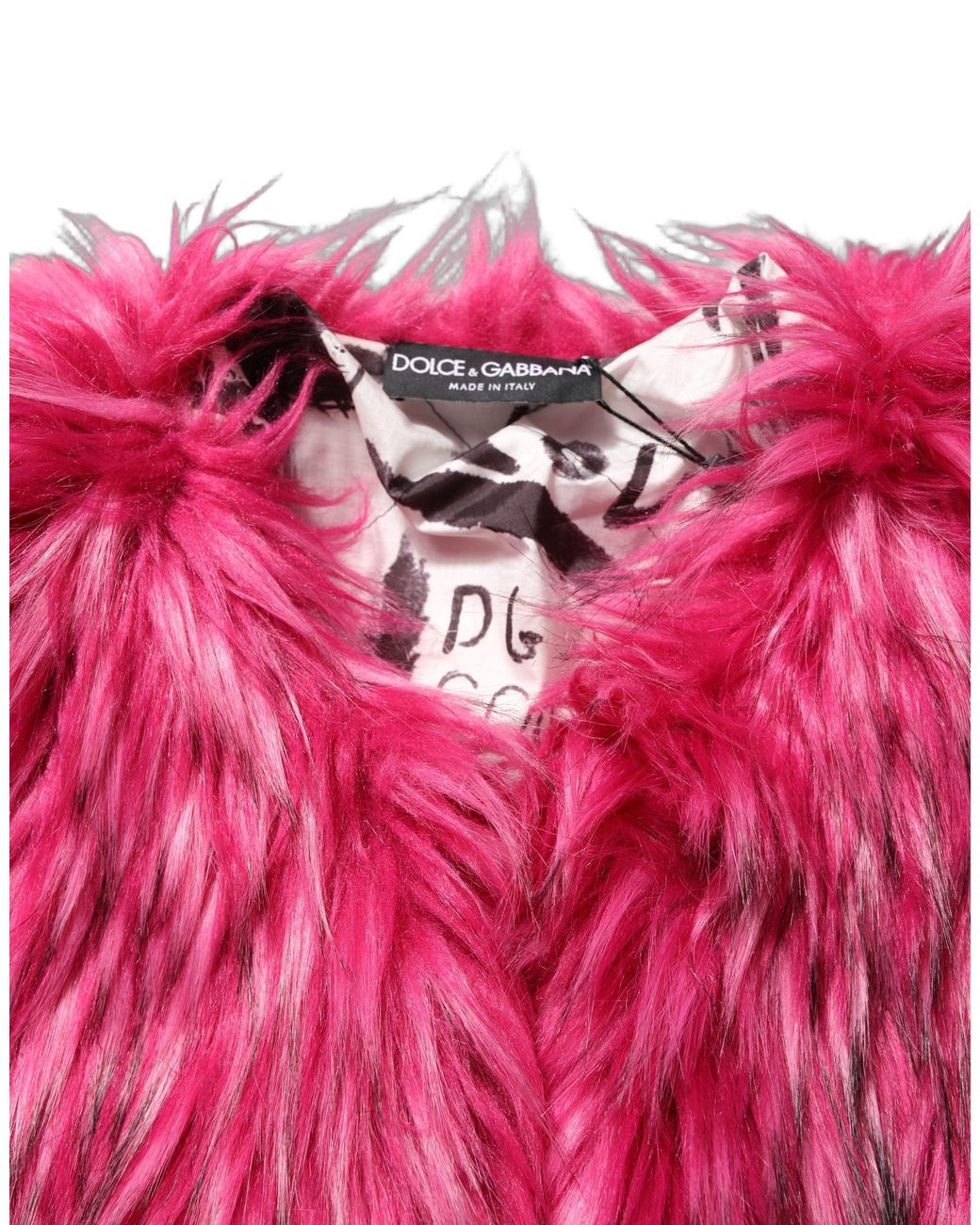 Dolce & Gabbana Red Fuchsia Belted Faux