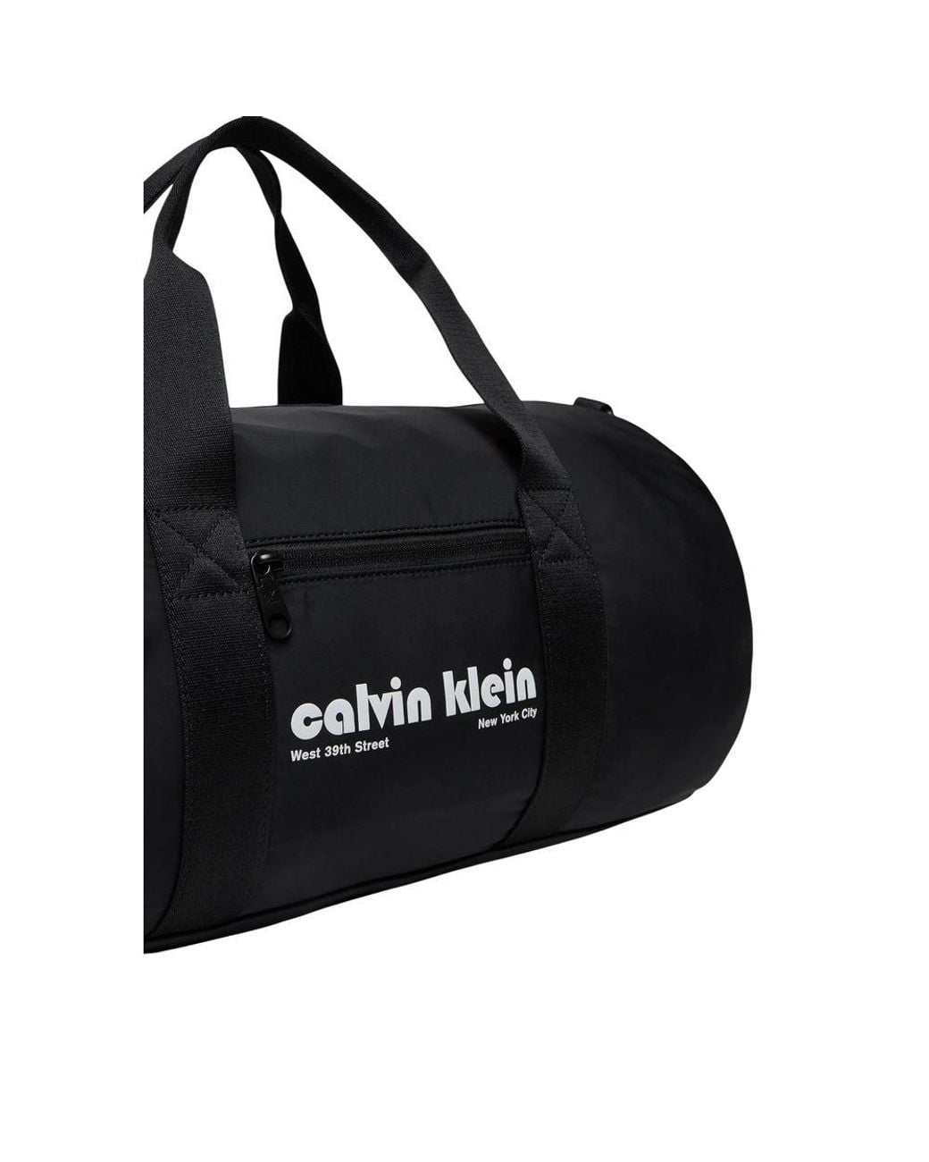 Calvin Klein Black Recycled Polyester Duffel Bag for men