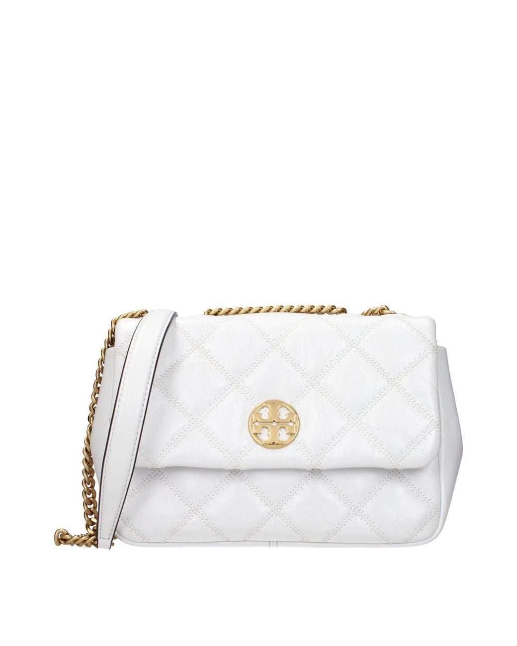 Tory Burch White Leather Shoulder Bag