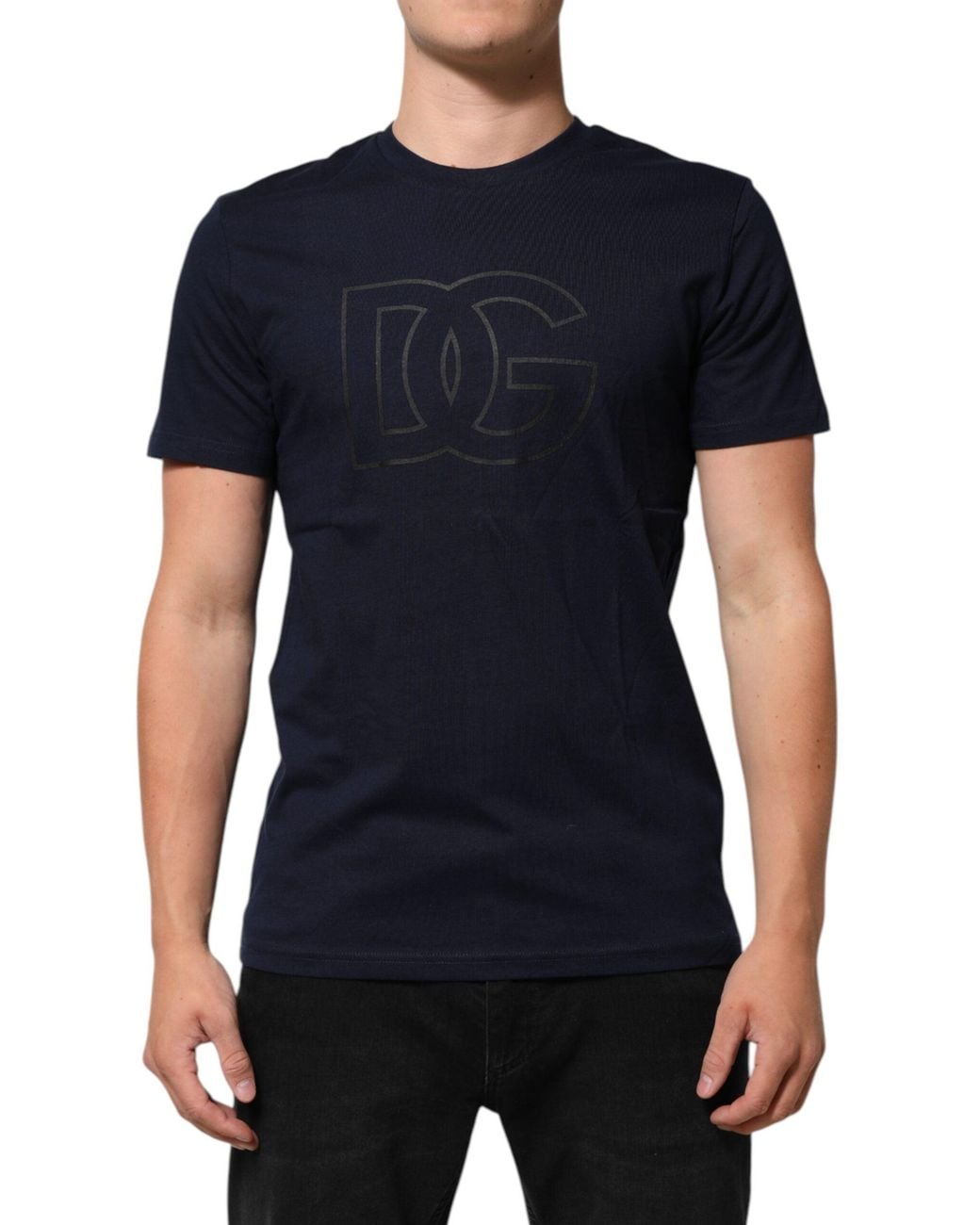 Dolce & Gabbana Black Logo Graphic Tee for men