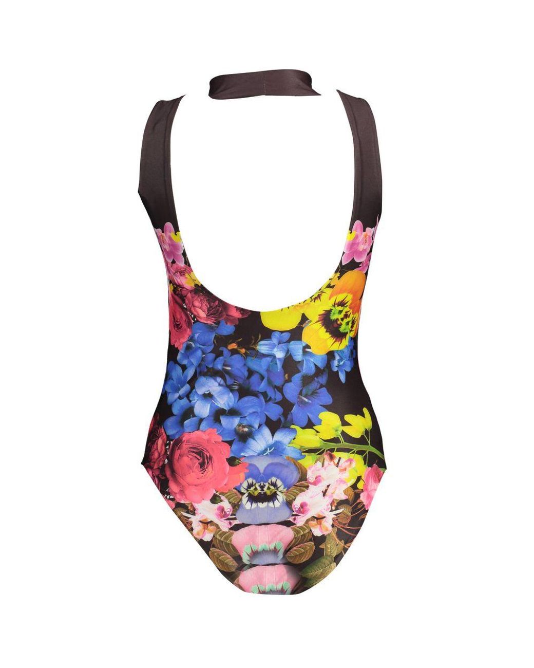 Desigual Multicolor Black Polyester Bodysuit