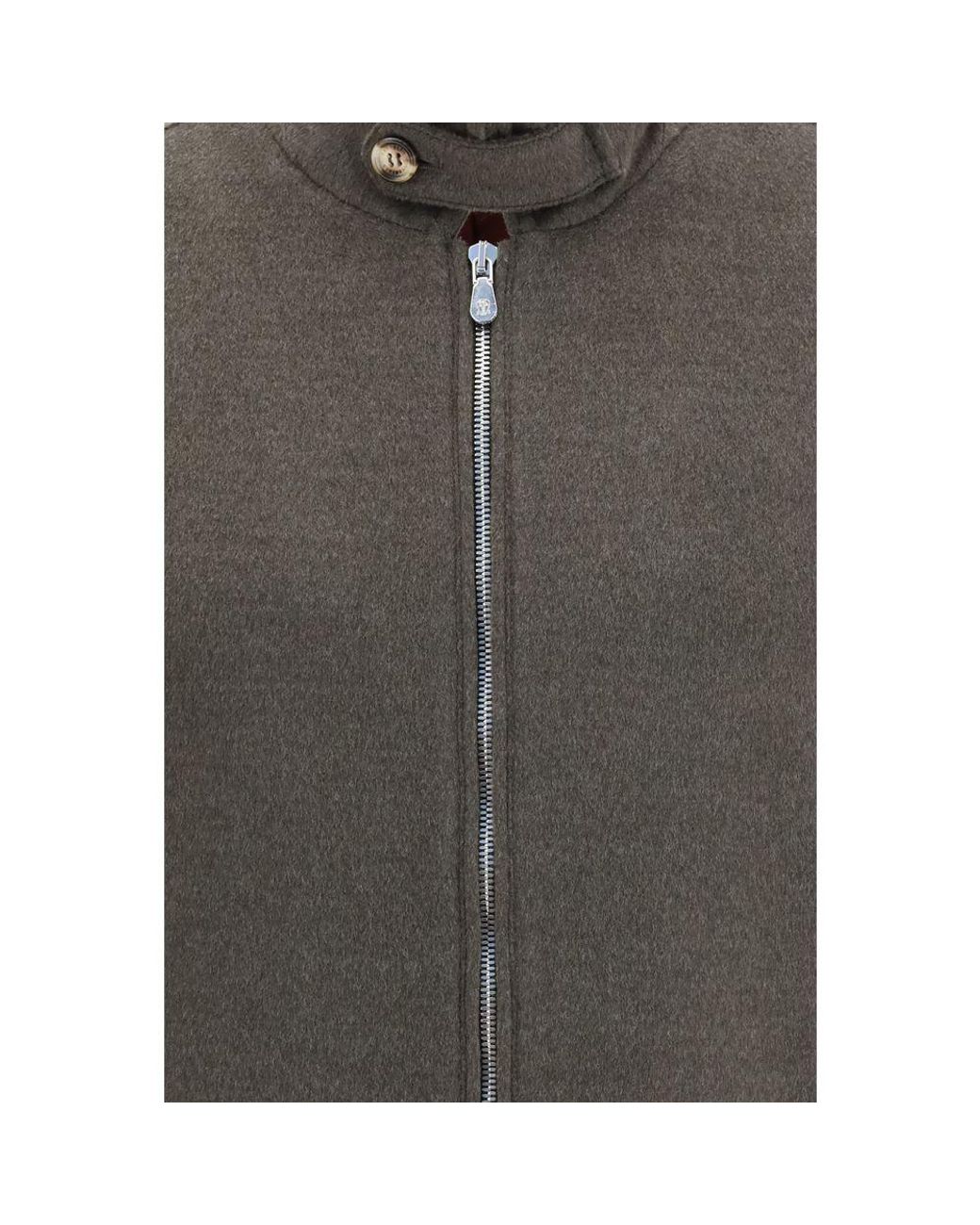 Brunello Cucinelli Gray Wool Oves Aries Full for men