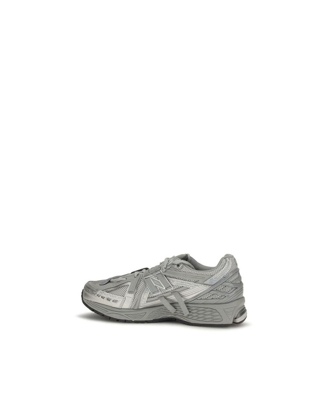 New Balance Gray Fabric Athletic Sneakers for men