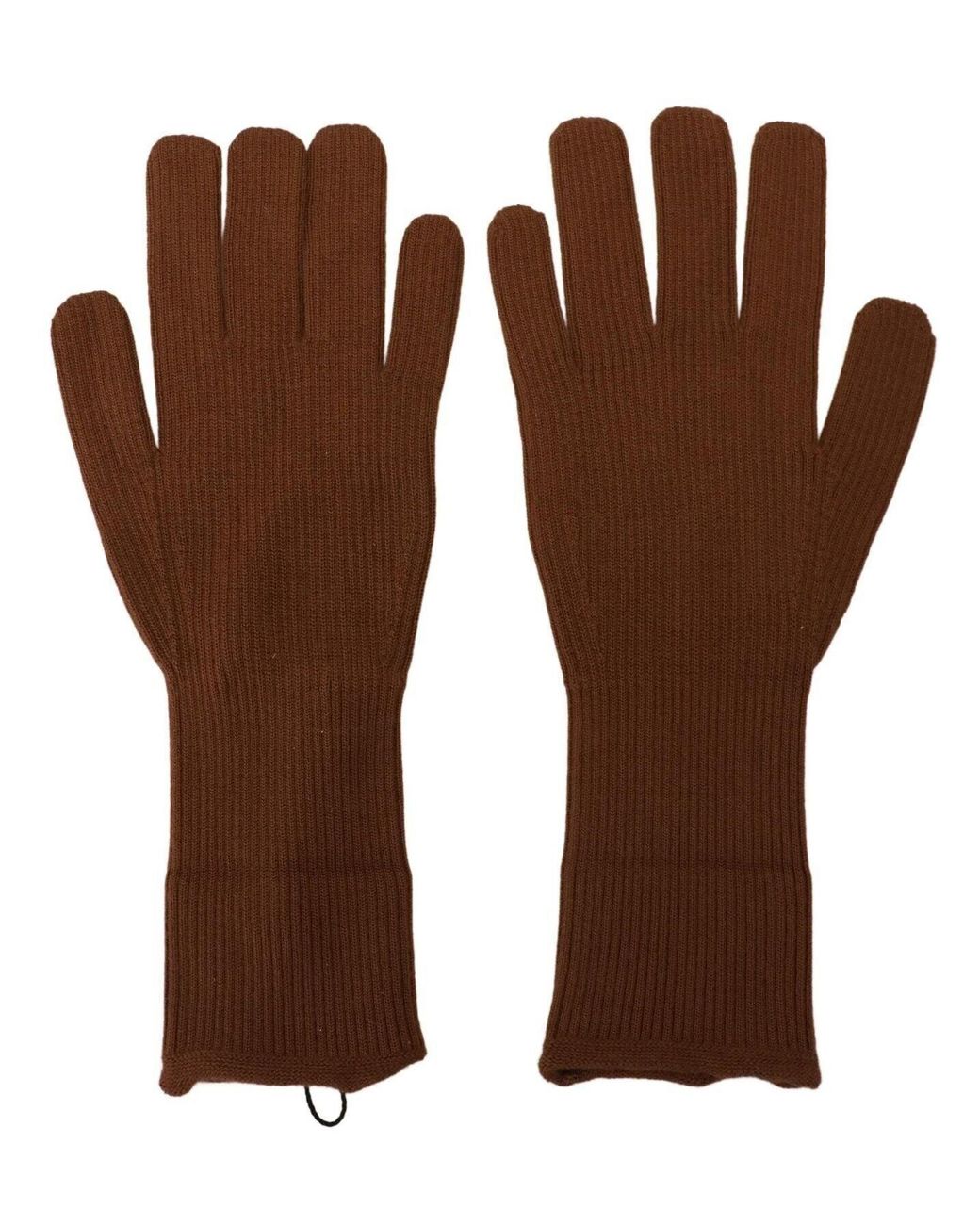 Dolce & Gabbana Brown Dolce & Gabbana Cashmere Knit Gloves for men