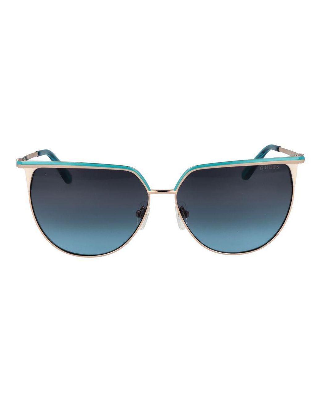 Guess Blue Gold Metal Sunglasses