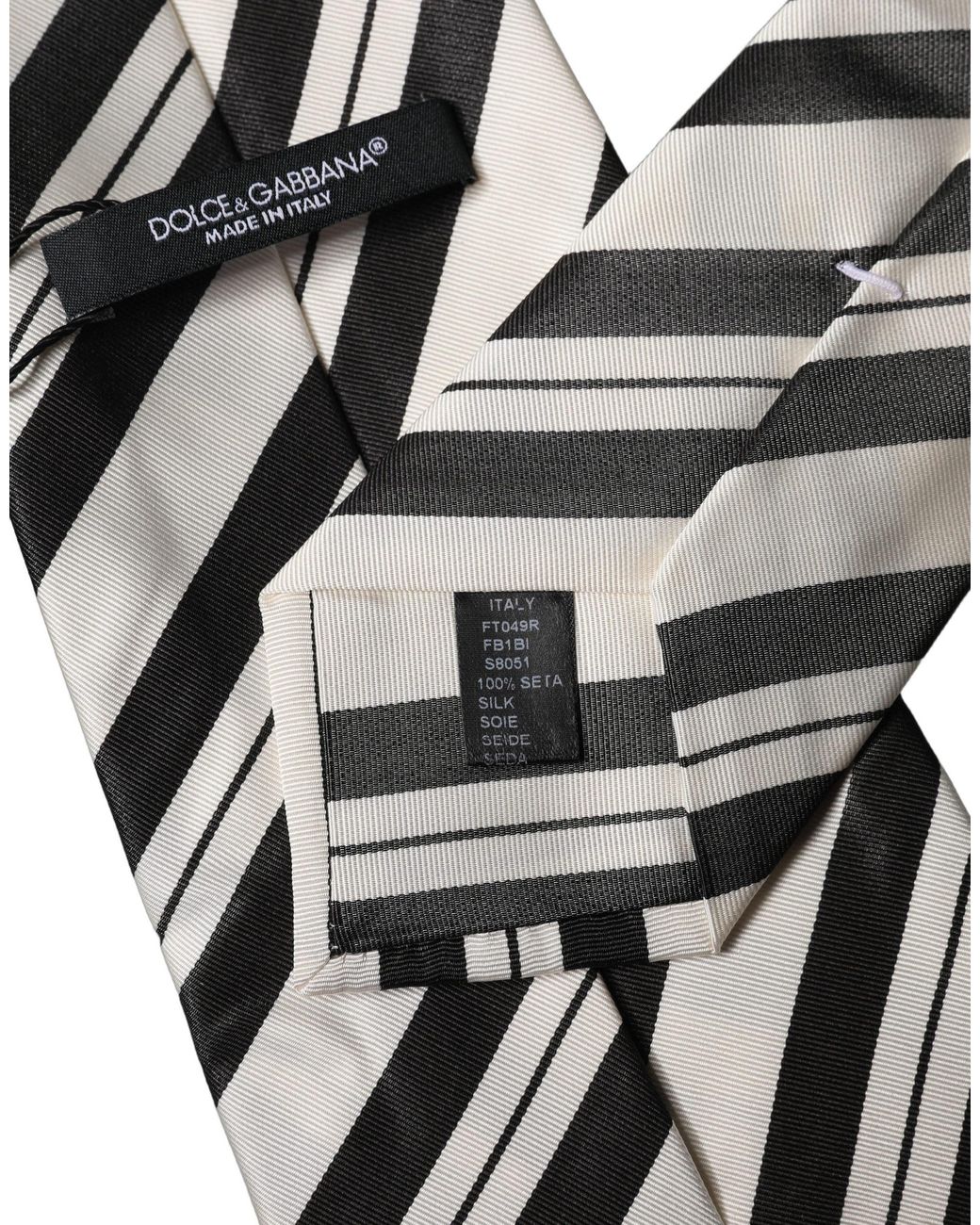 Dolce & Gabbana Multicolor Stripes Silk Adjustable Necktie Tie And