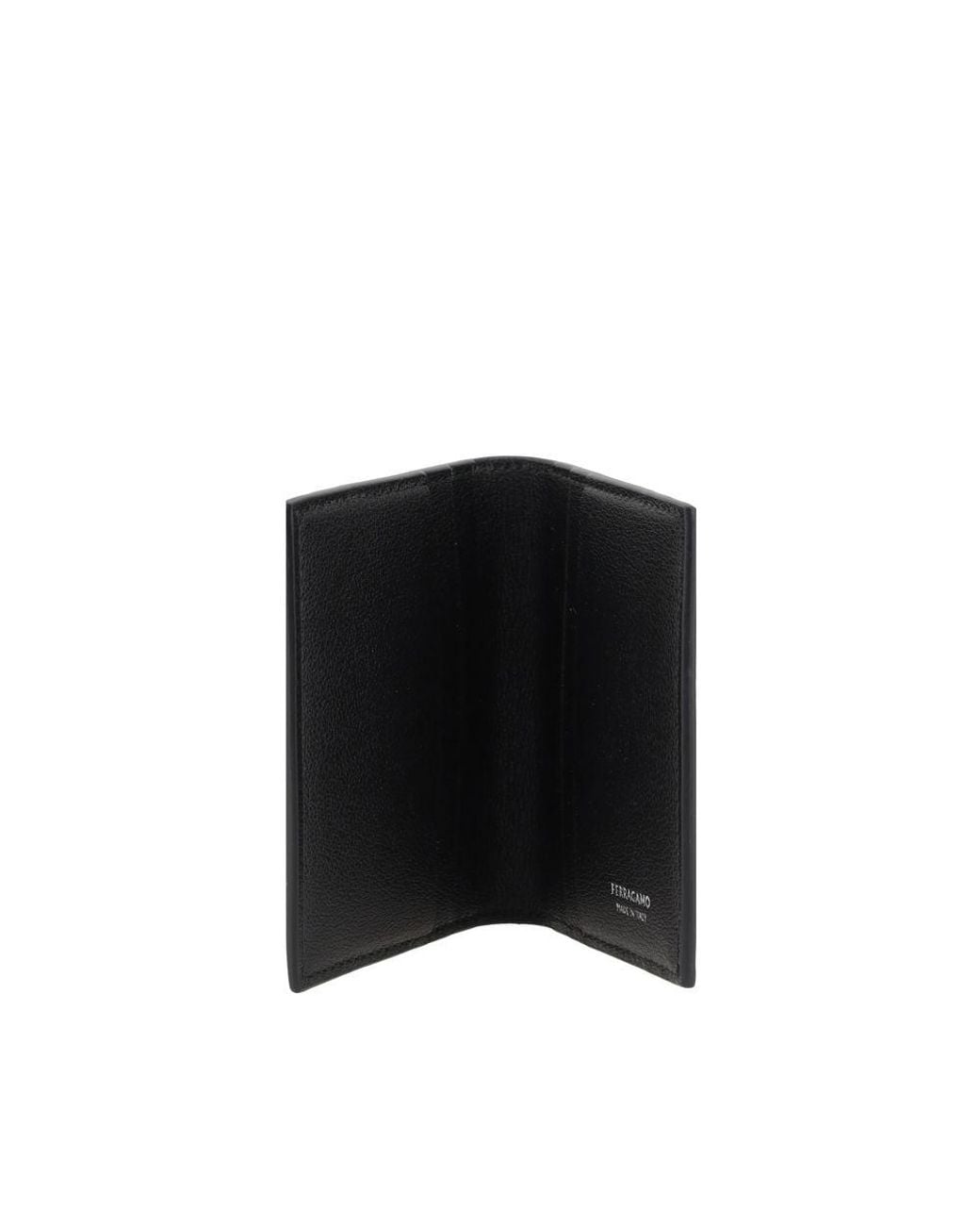 Ferragamo Black Billfold Card Holder for men