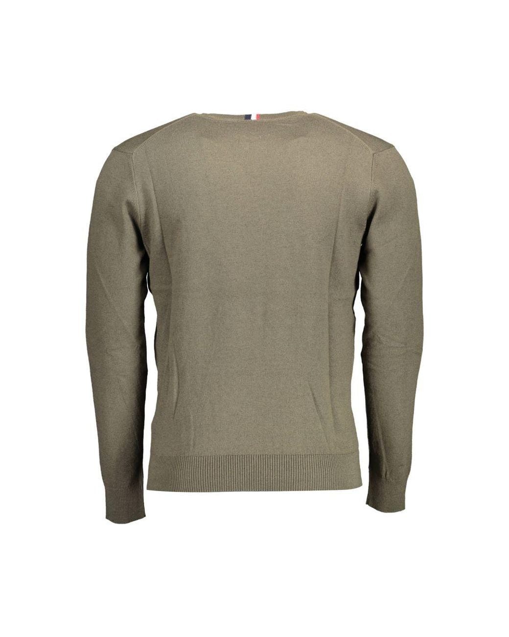 U.S. POLO ASSN. Green U. S. Polo Assn. Cotton Sweater for men