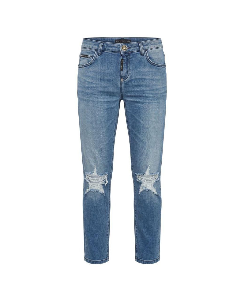 Philipp Plein Blue Cotton Jean