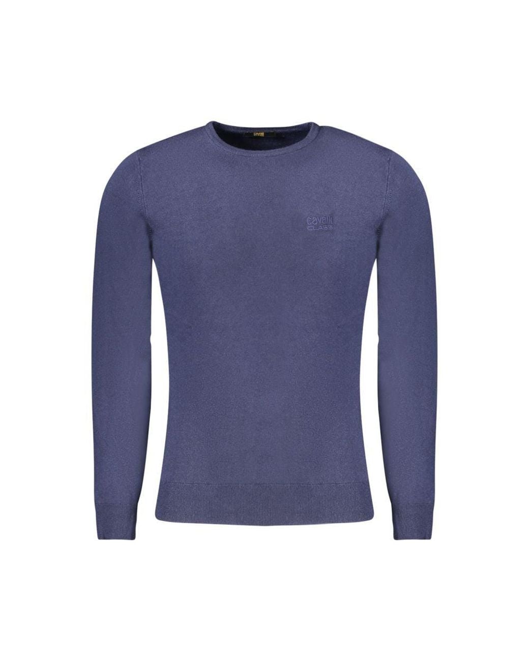Roberto Cavalli Blue Viscosa Sweater for men