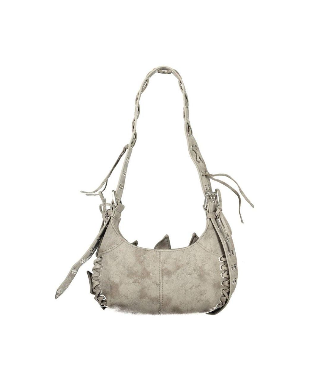 Desigual Gray Poliuretano Donna Borsa
