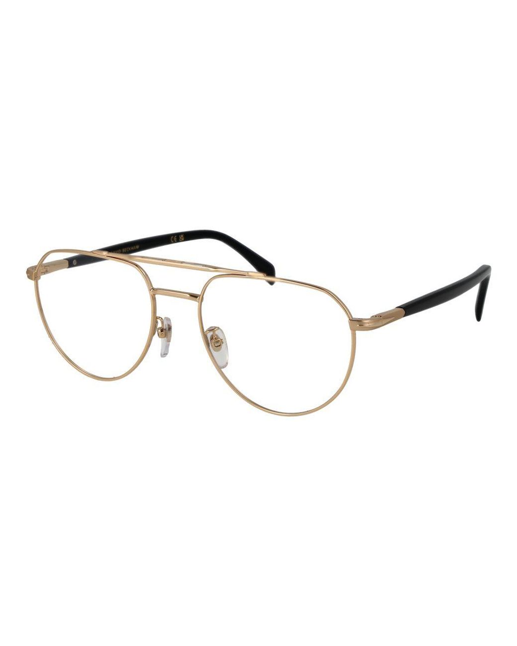 David Beckham Black Gold Metal Glasses (frames) for men