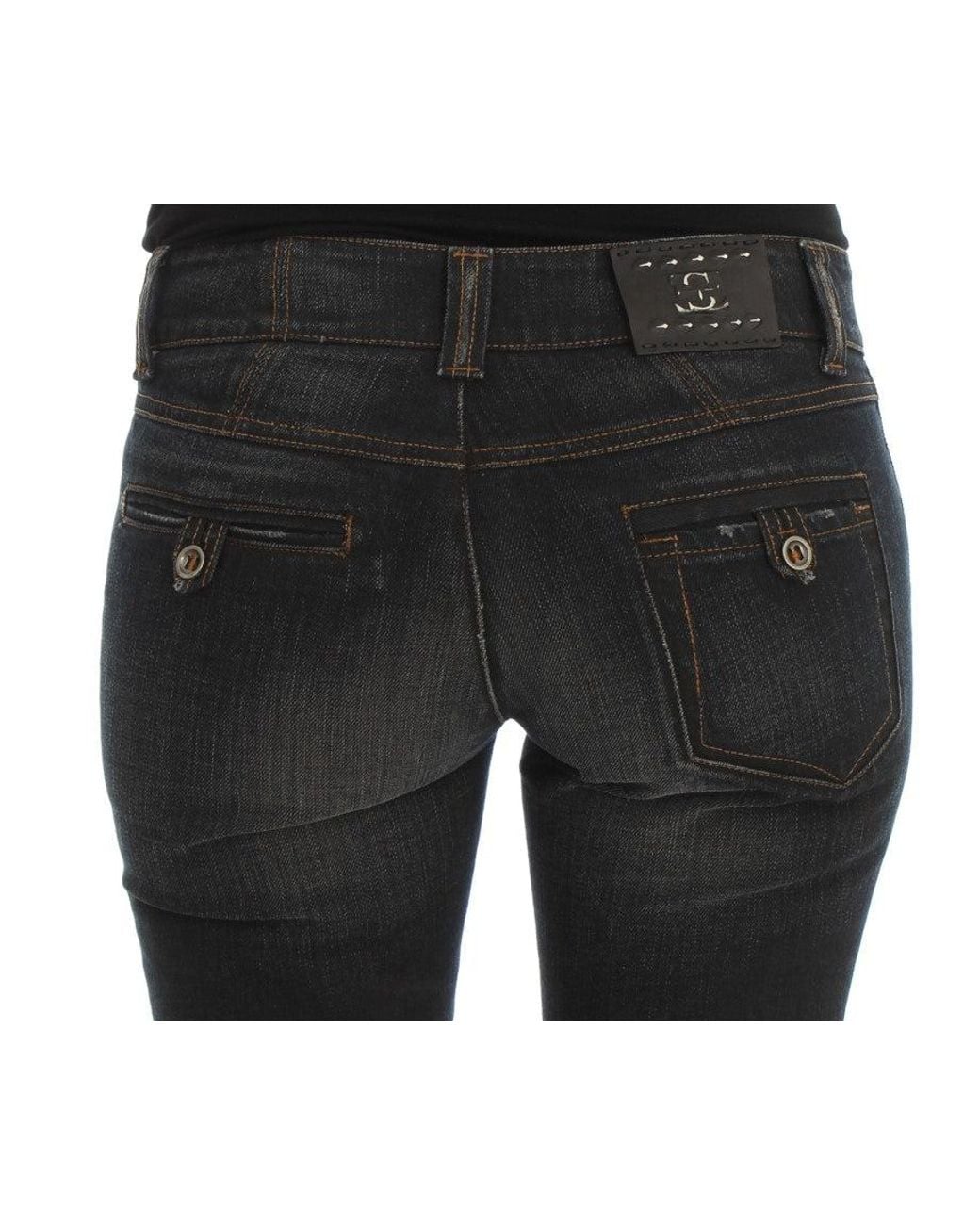 Ermanno Scervino Black Chic Slim Fit Italian Cotton Jean