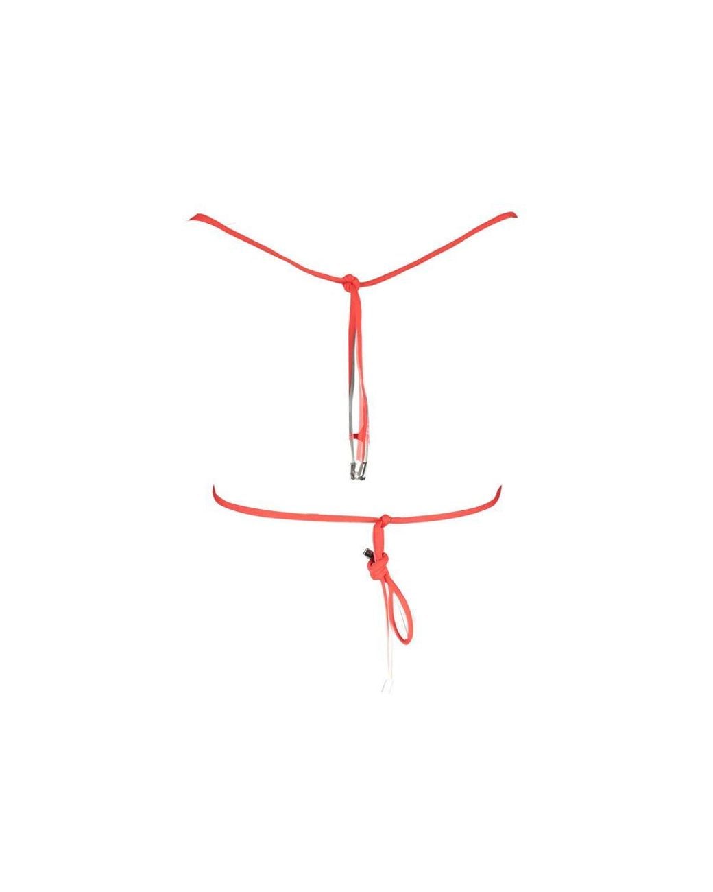 Karl Lagerfeld Red Rosso Poliammide Swimsuit