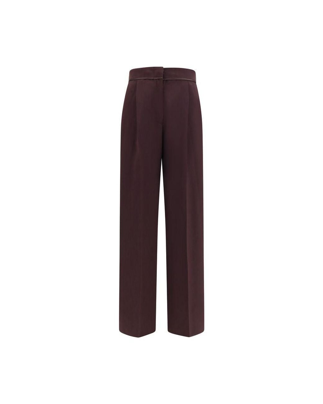 Forte_forte Purple Polyester Casual Pants