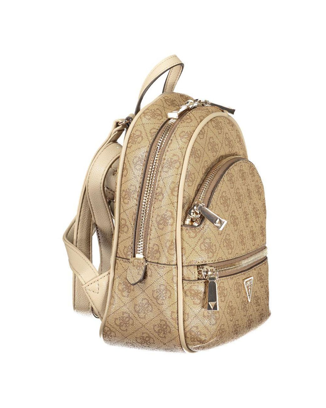 Guess Natural Beige Polyurethane Backpack