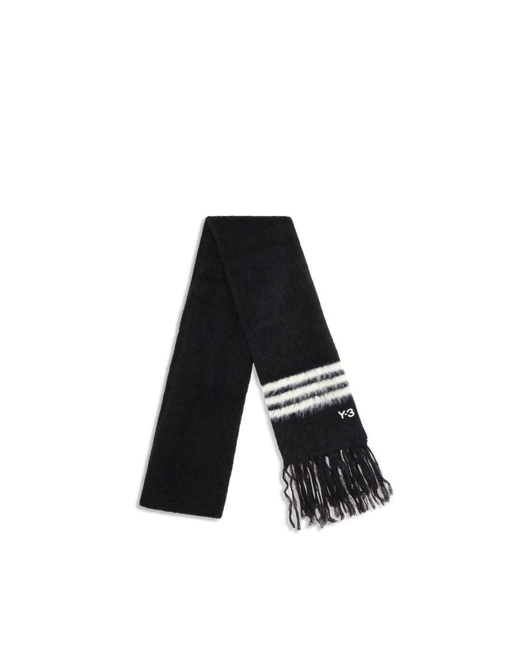 Y-3 Black Recycled Polyamide Scarf for men