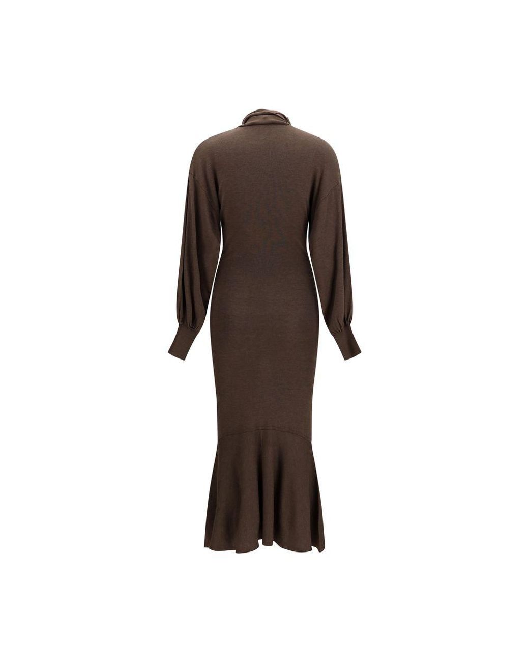 Jacquemus Brown Silk Casual Dress