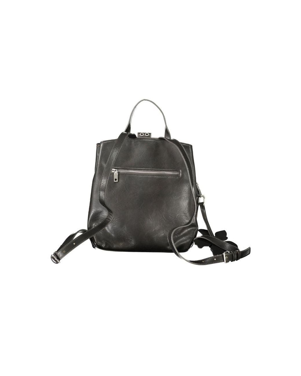 Desigual Black Polyurethane Backpack