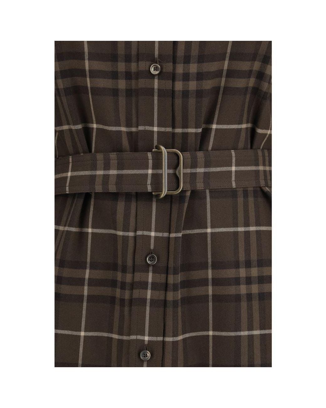Burberry Brown Cotton Casual Dress