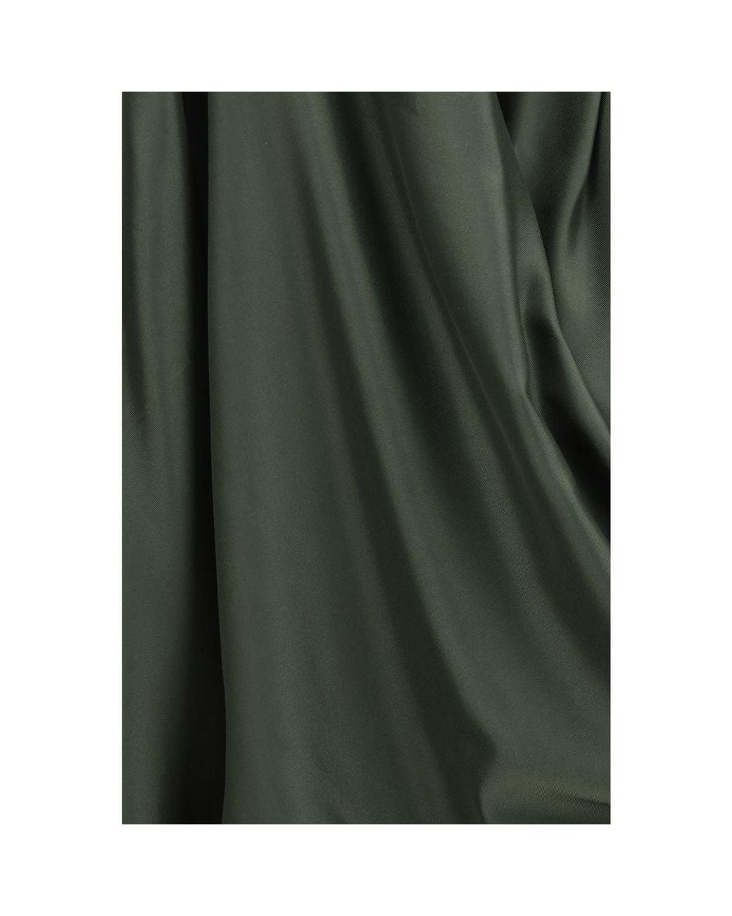 Sa Su Phi Green Bicolor Silk Blouse