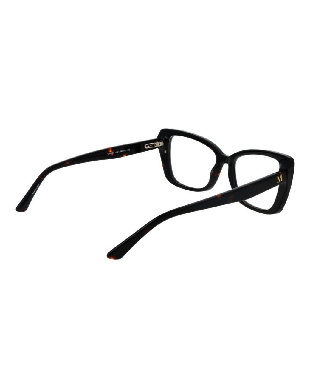 MARCIANO BY GUESS Black Cat Eye Full-Rim Acetate Optical Frames With Demo Lenses for men