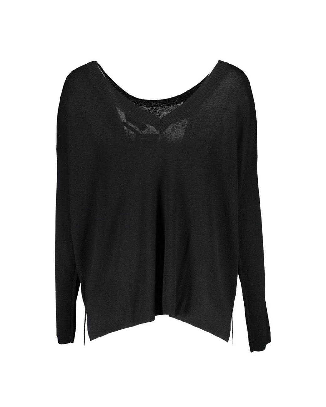 Gant Black Ele Woolen Long-Sleeve Sweater