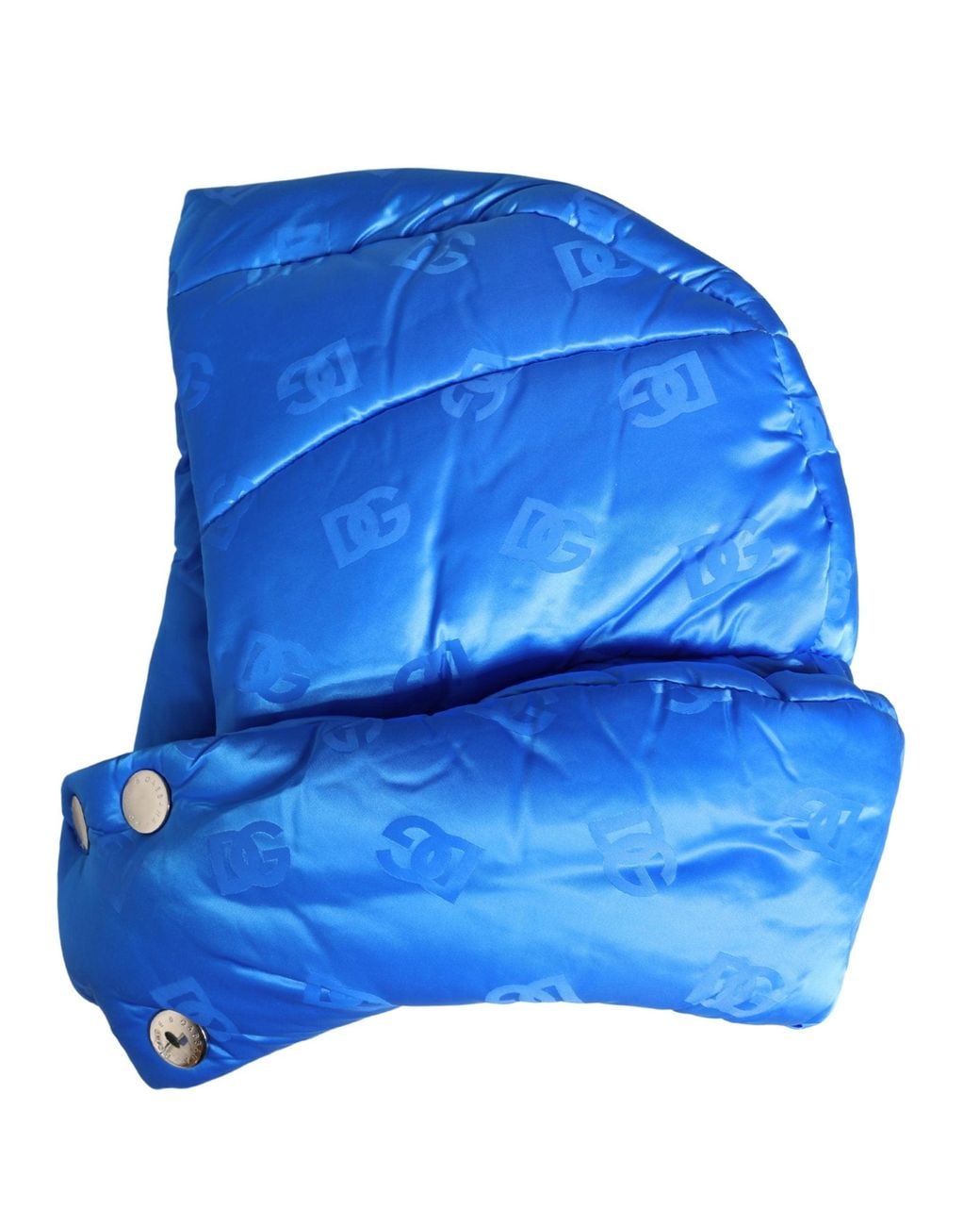 Dolce & Gabbana Blue Logo Print Whole Head Wrap Capello Hat for men