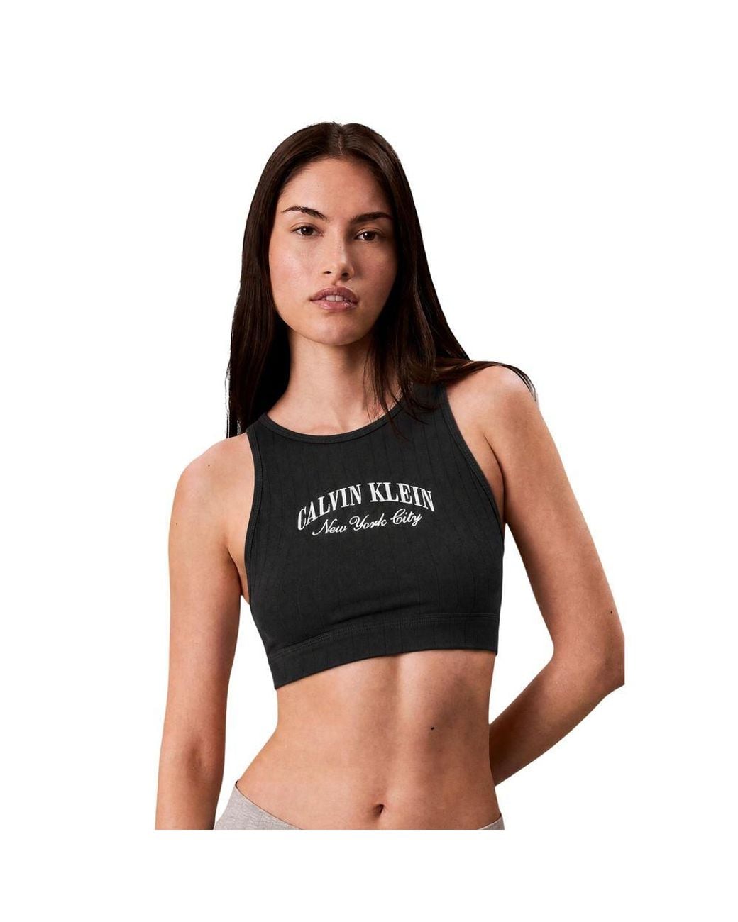 Calvin Klein Black Cotton Bra