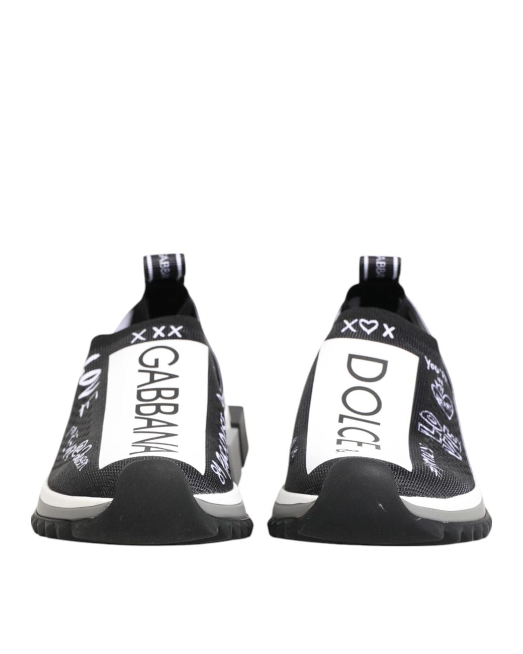 Dolce & Gabbana White Slipon Sneakers