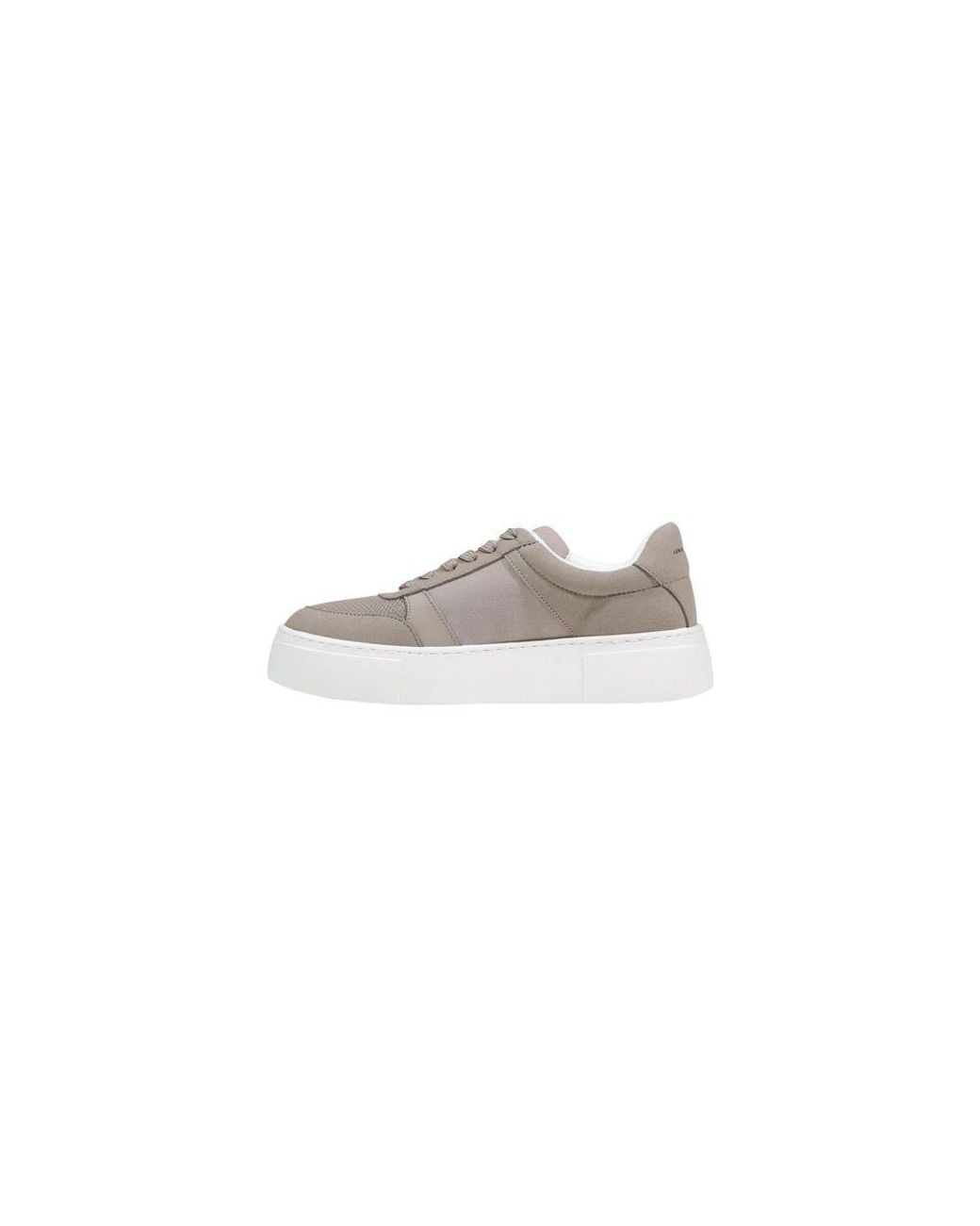 ARMANI EXCHANGE White Brown Polyamide Athletic Sneakers
