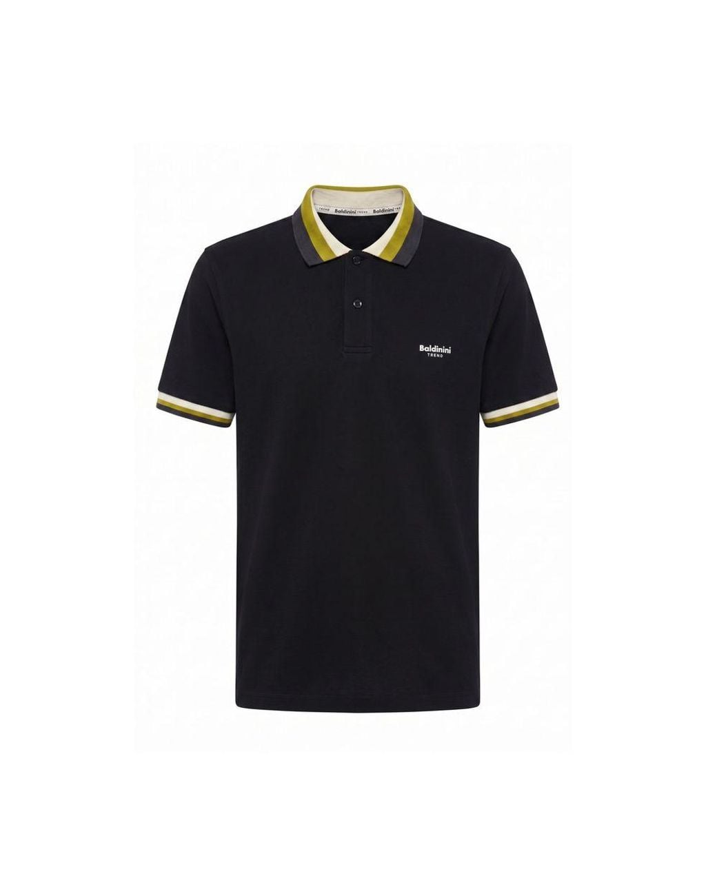 Baldinini Black Cotton Men Polo for men