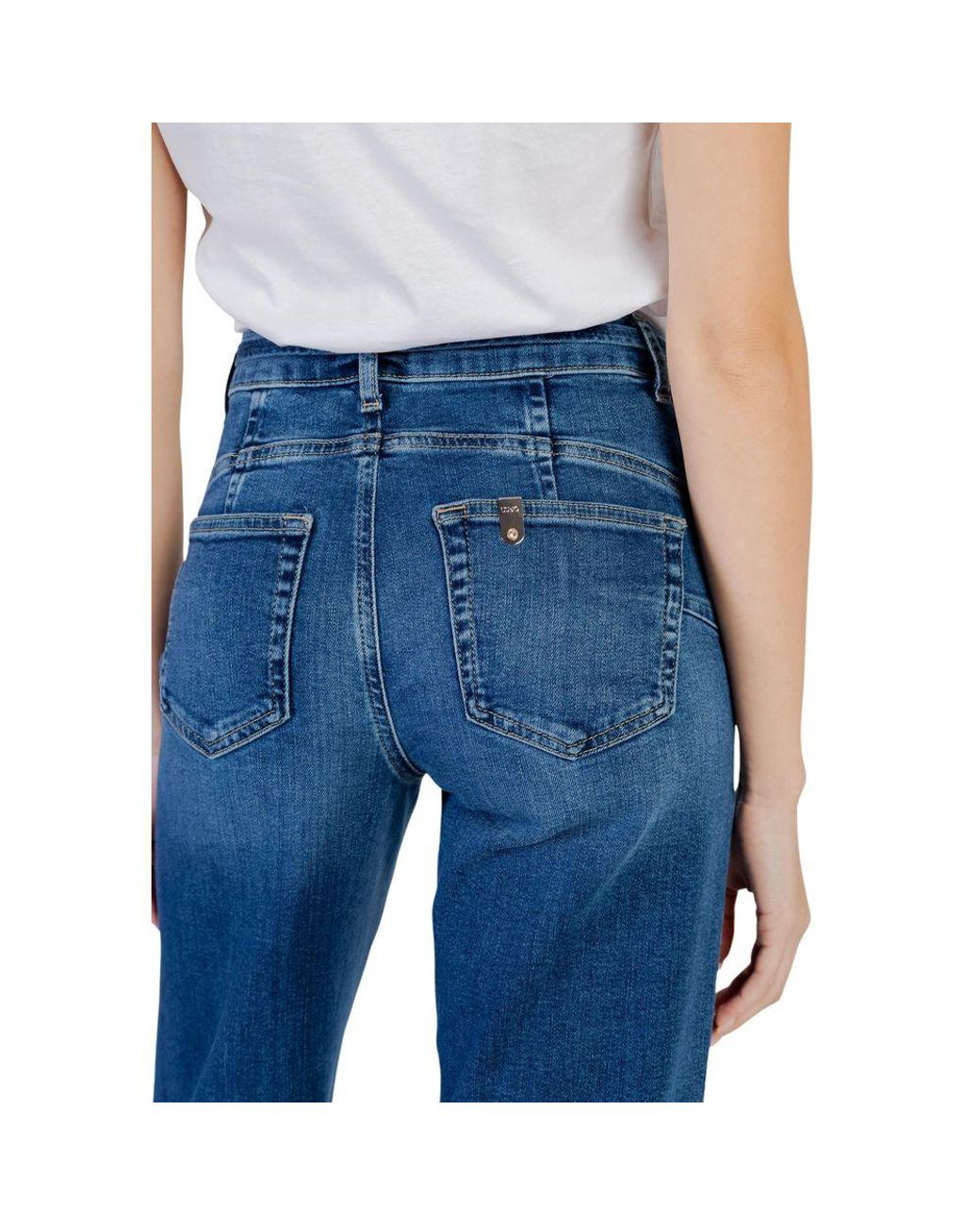 Liu Jo Blue Cotton Bootcut Jeans