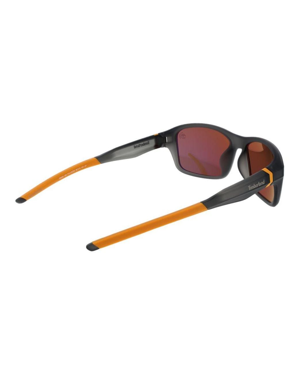 Timberland Brown Gray Plastic Sunglasses for men