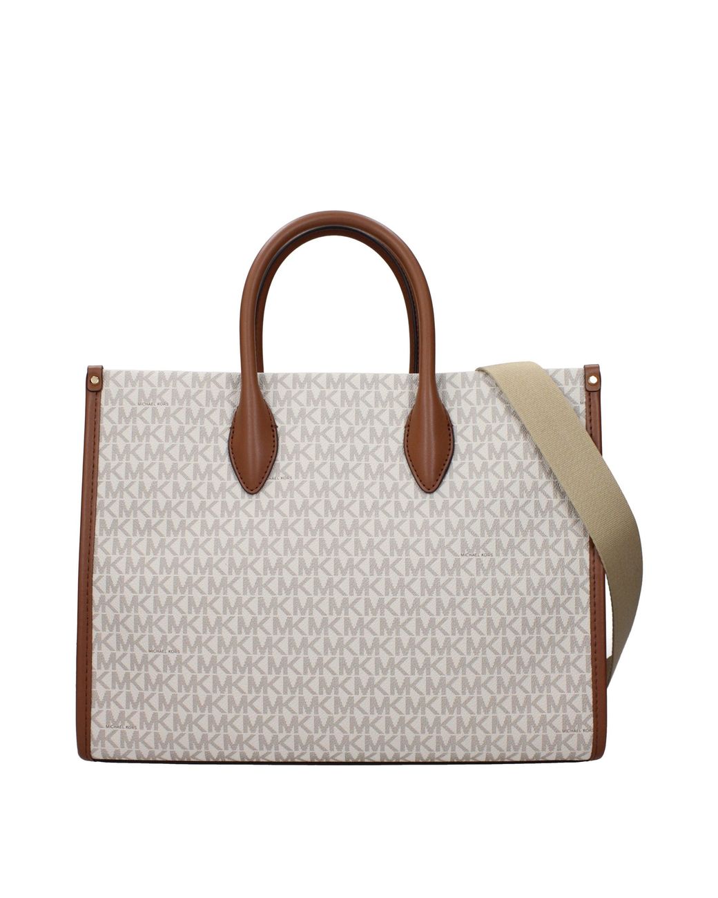 Michael Kors Brown Handbags Mirella Fabric