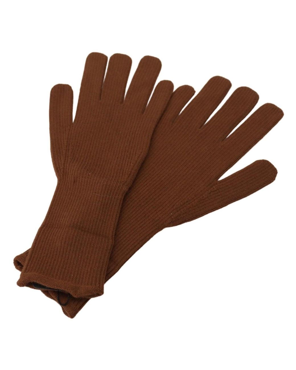 Dolce & Gabbana Brown Dolce & Gabbana Cashmere Knit Gloves for men