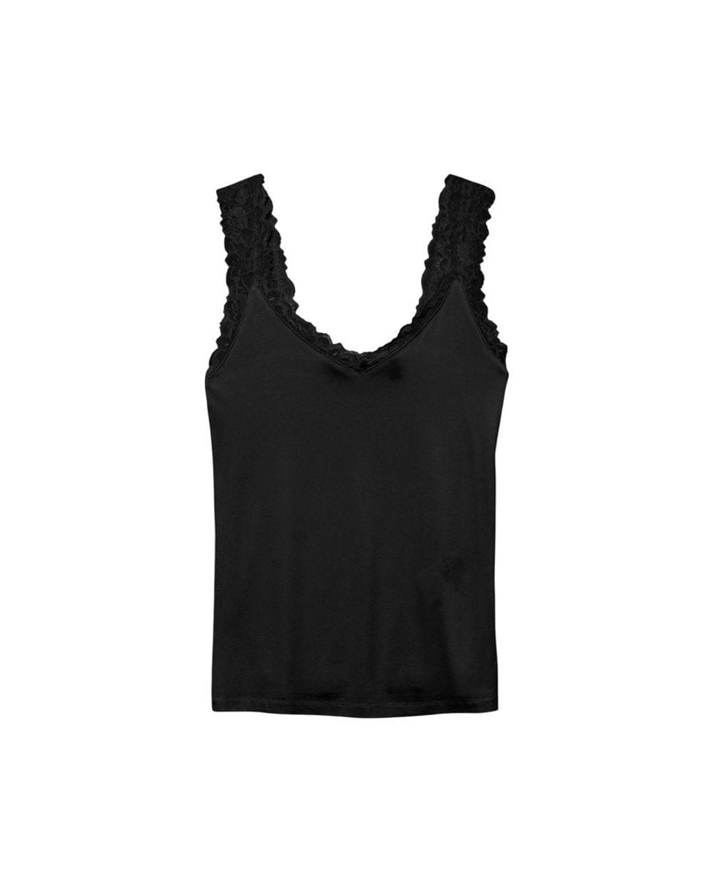 Vero Moda Black Viscose Tank Tops