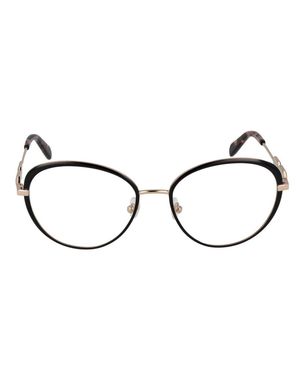 Emilio Pucci Brown Black Metal Glasses (frames)