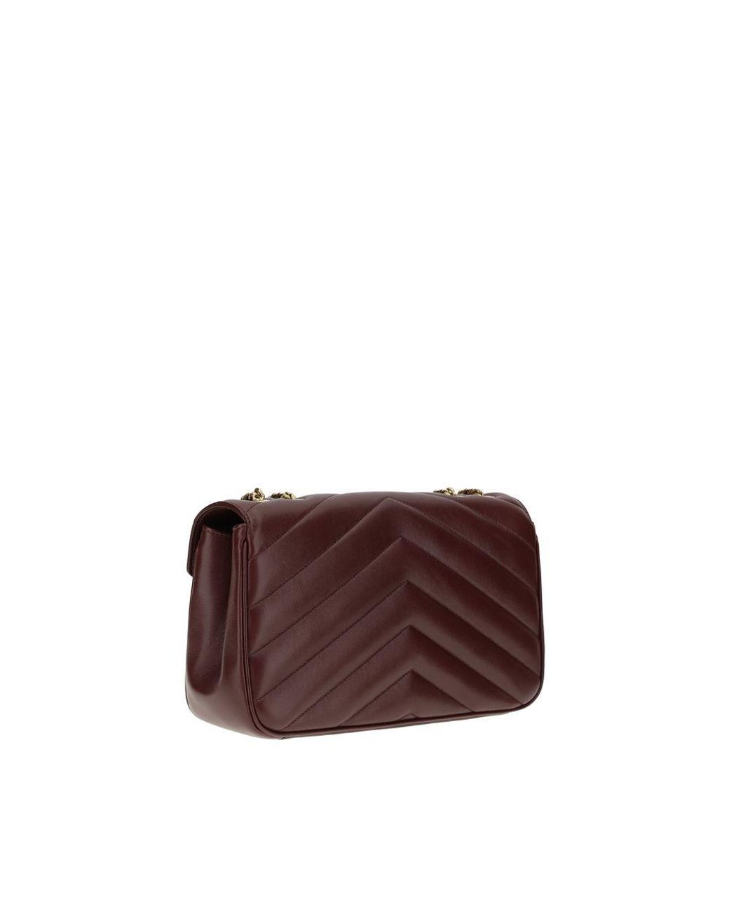 Saint Laurent Brown Loulou Shoulder Bag