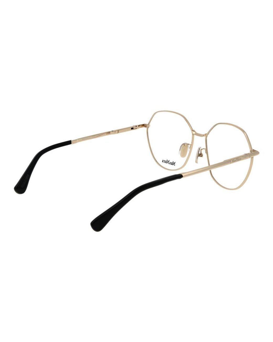 Max Mara Metallic Black Metal Glasses (frames)